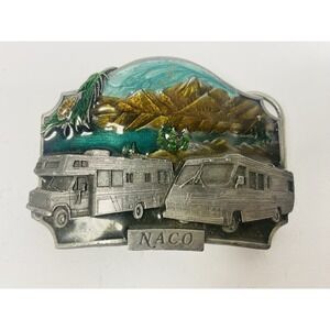Siskiyou 1992 Naco Campground Belt Buckle Limited Edition Motorhome Vintage
